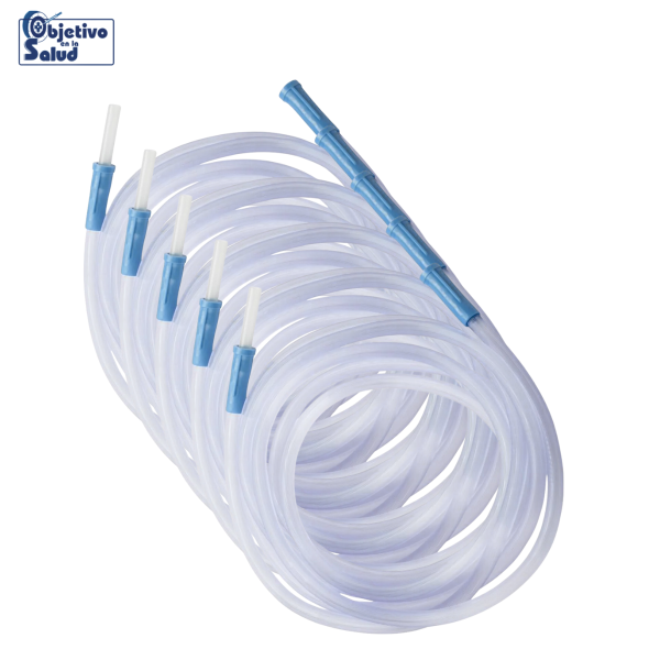 Tubo de Succión Estéril 6 mm x 3.7 m | Amsino AS827 | Paquete 5 Piezas