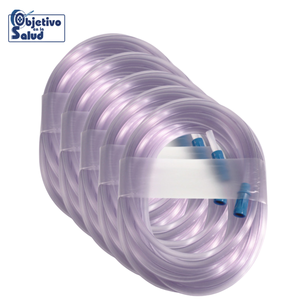 Tubo de Succión Estéril 6 mm x 6.1 m | Amsino AS828 | Paquete 5 Piezas
