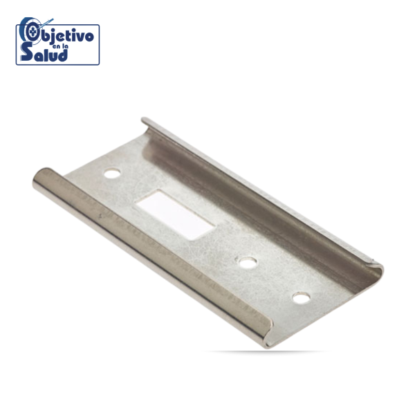 Placa de pared para soporte, acero inoxidable