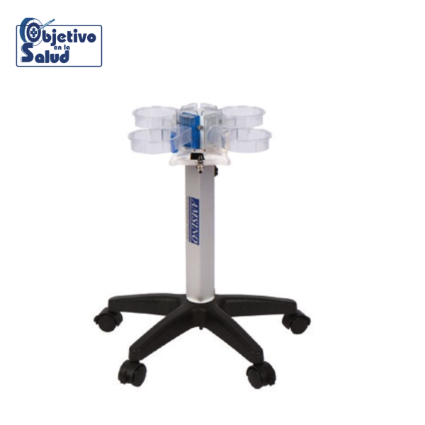 Carro Ajustable con Tubo Distribuidor con Regulador integrado | 4 soportes | Para Canister 1500-2000 ml