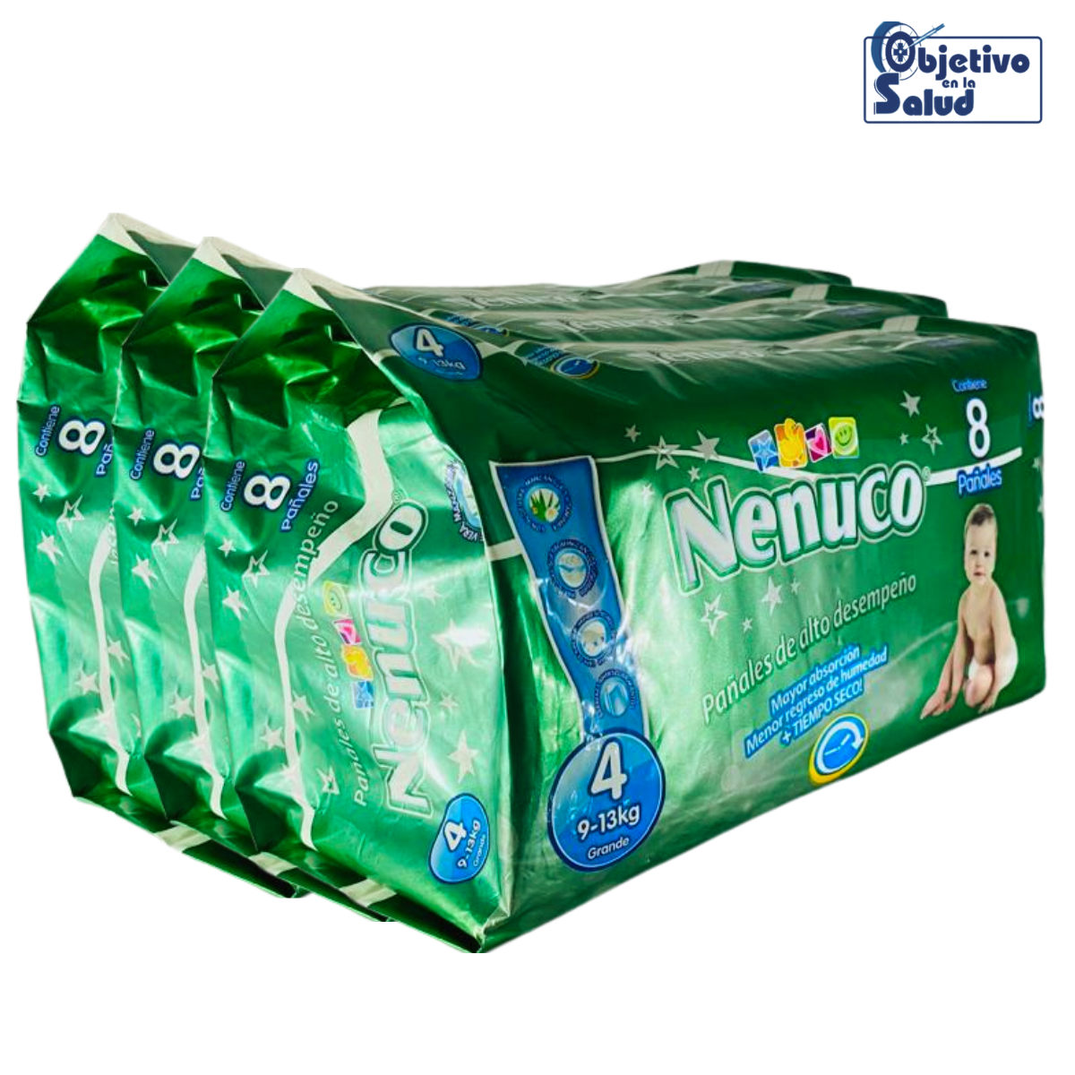 6 Pañales Etapa 4 de 9–13 kg | Caja con 3 Paquetes - Image 1